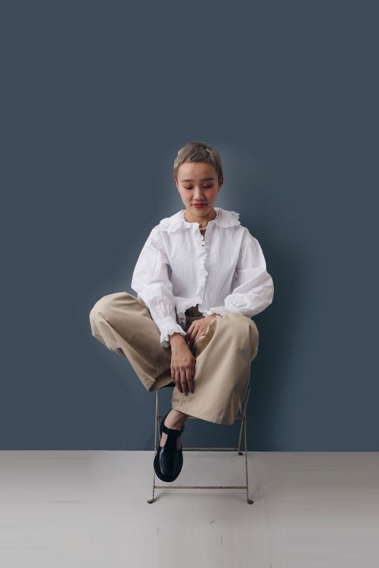 Dot and Stripes CHILD WOMAN 別注!! 100/2 ブロードレースブラウス Dot and Stripes CHILD WOMAN 別注!! 100/2 ブロードレースブラウス