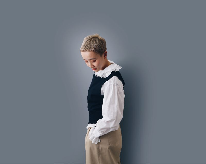 Dot and Stripes CHILD WOMAN 別注!! 100/2 ブロードレースブラウス Dot and Stripes CHILD WOMAN 別注!! 100/2 ブロードレースブラウス