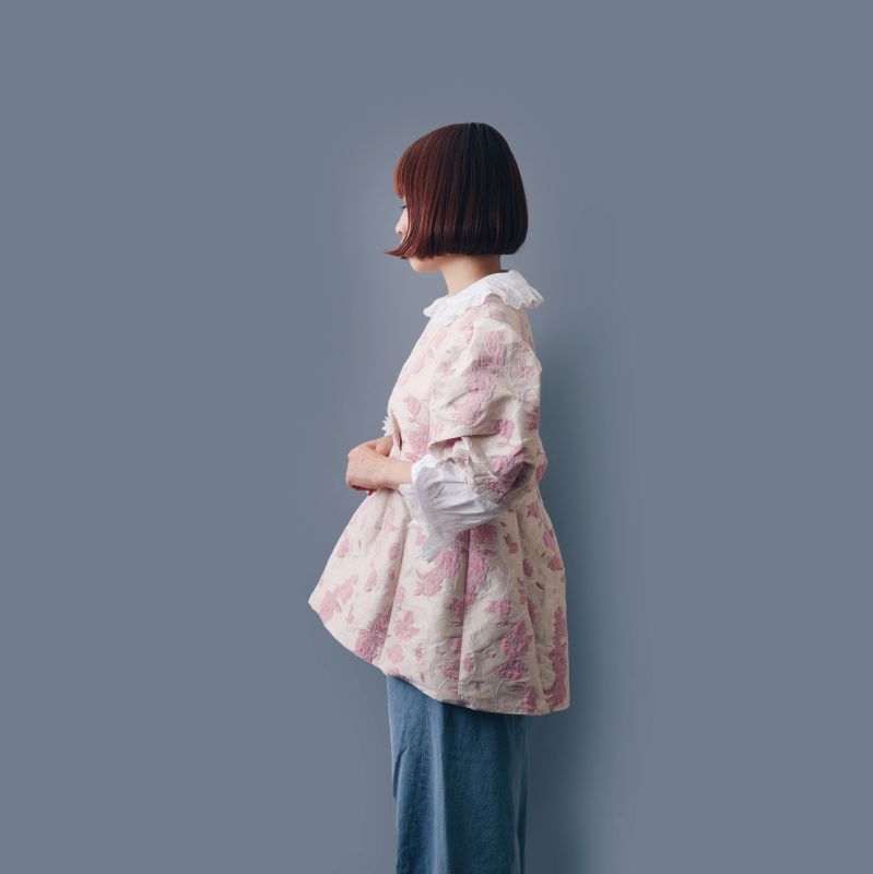 leur logette ルールロジェット Flower jacquard top