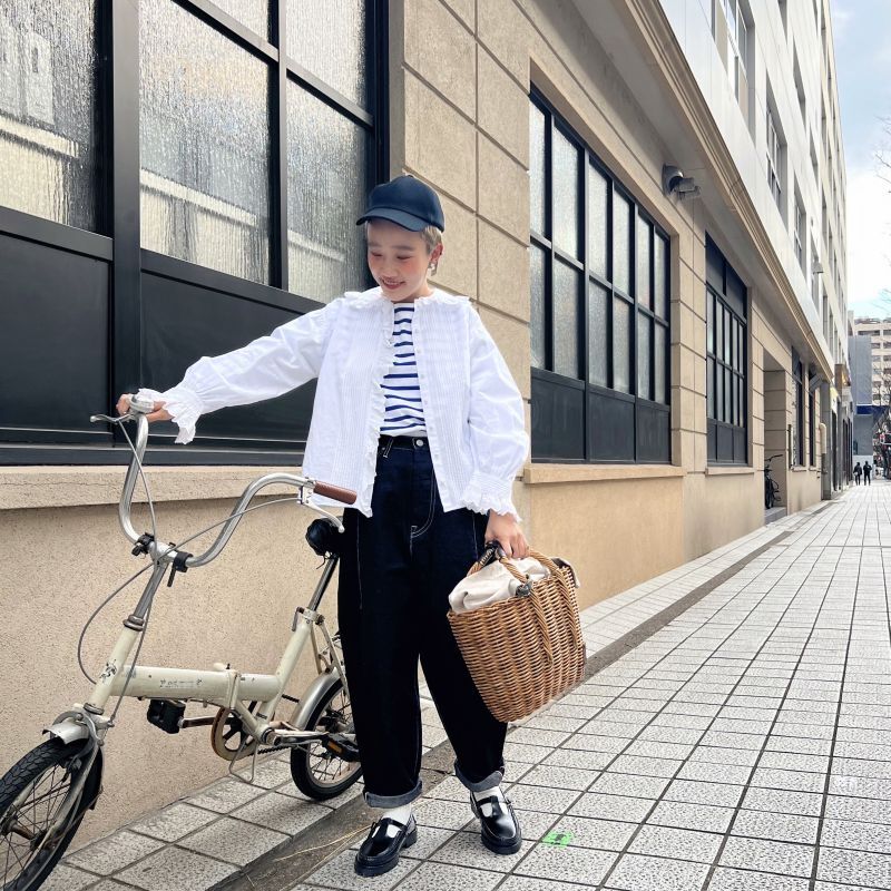 Dot and Stripes CHILD WOMAN 別注!! 100/2 ブロードレースブラウス