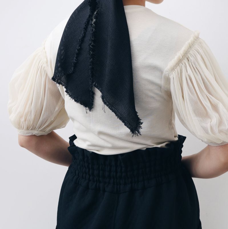 ANTIPAST アンティパスト Cotton Frice T-Shirts With Mesh Sleeves KNT196F