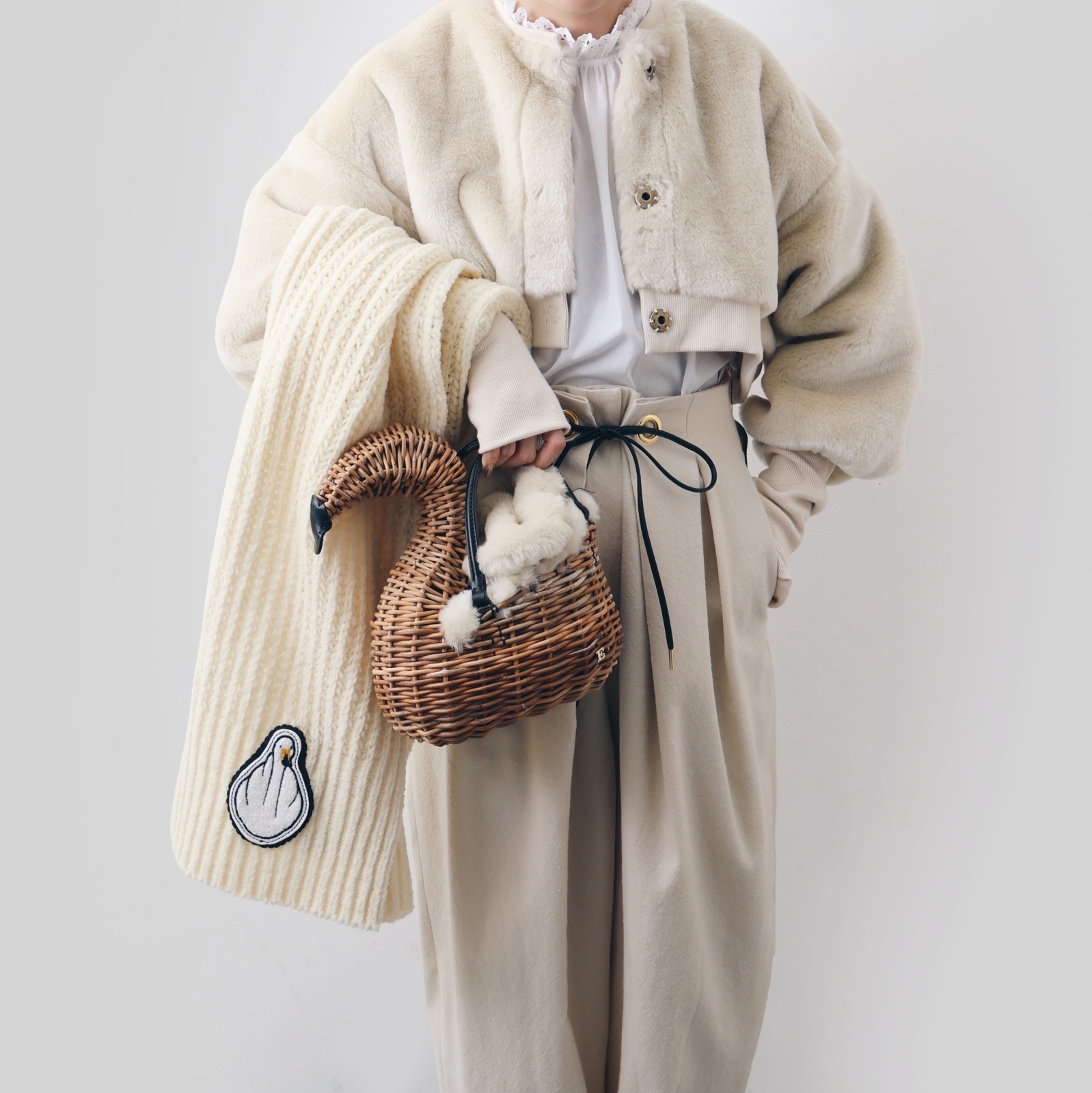 Dot and Stripes CHILD WOMAN 100/2 ブロードレースブラウス