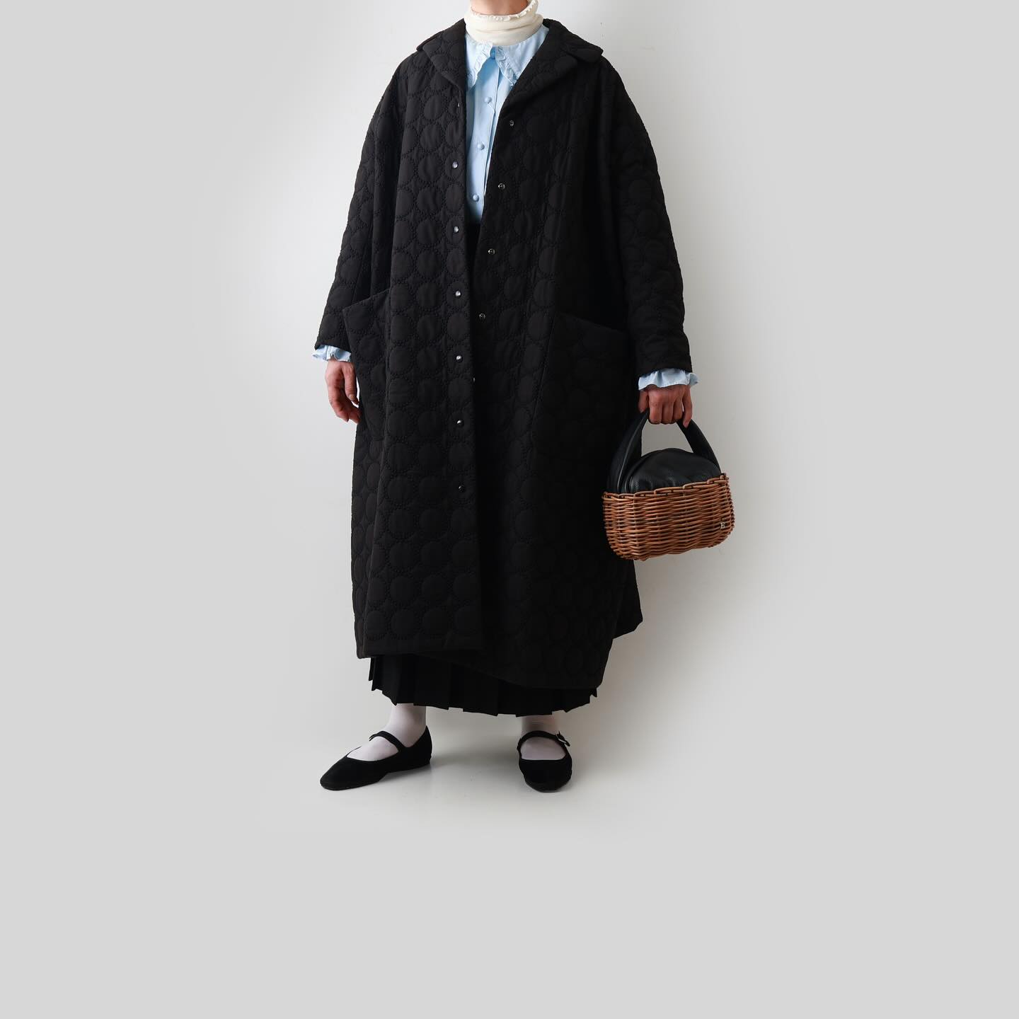 Dot and Stripes CHILD WOMAN 50ブロード 大きめ丸襟ブラウス