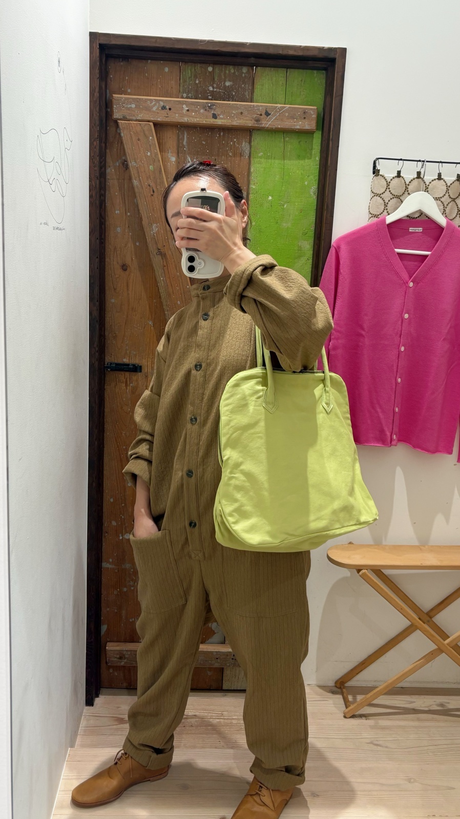 Yarmo ヤーモ オールインワン サロペット つなぎ ギンガムチェック