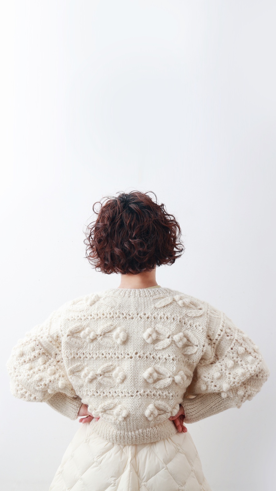 CHILD WOMAN チャイルドウーマン ネパールギルボックス もよう編み