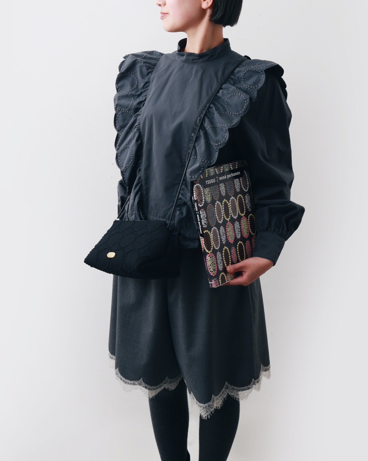 mina perhonen ミナぺルホネン tambourine ラグランスリーブブラウス