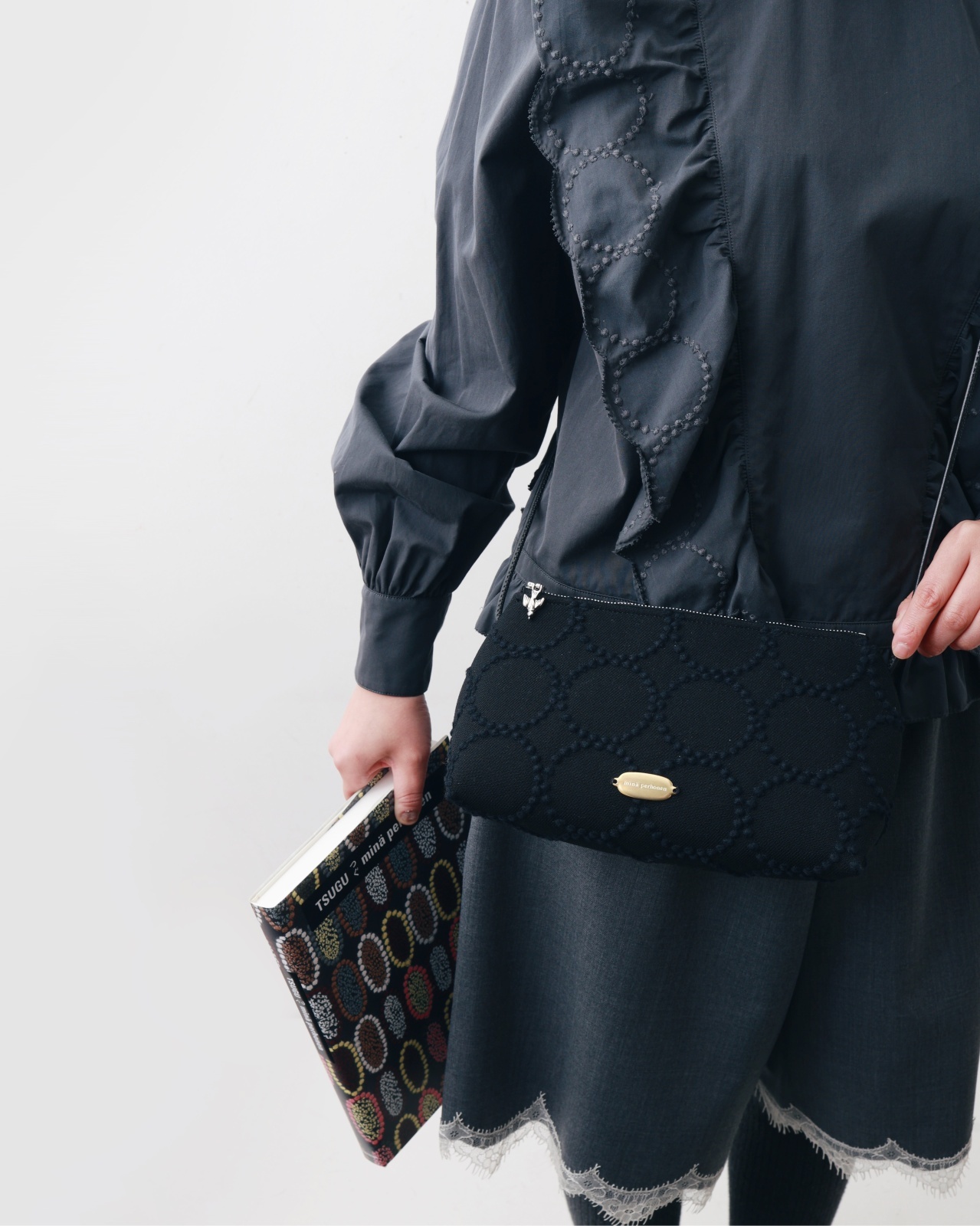 mina perhonen ミナぺルホネン tambourine ラグランスリーブブラウス