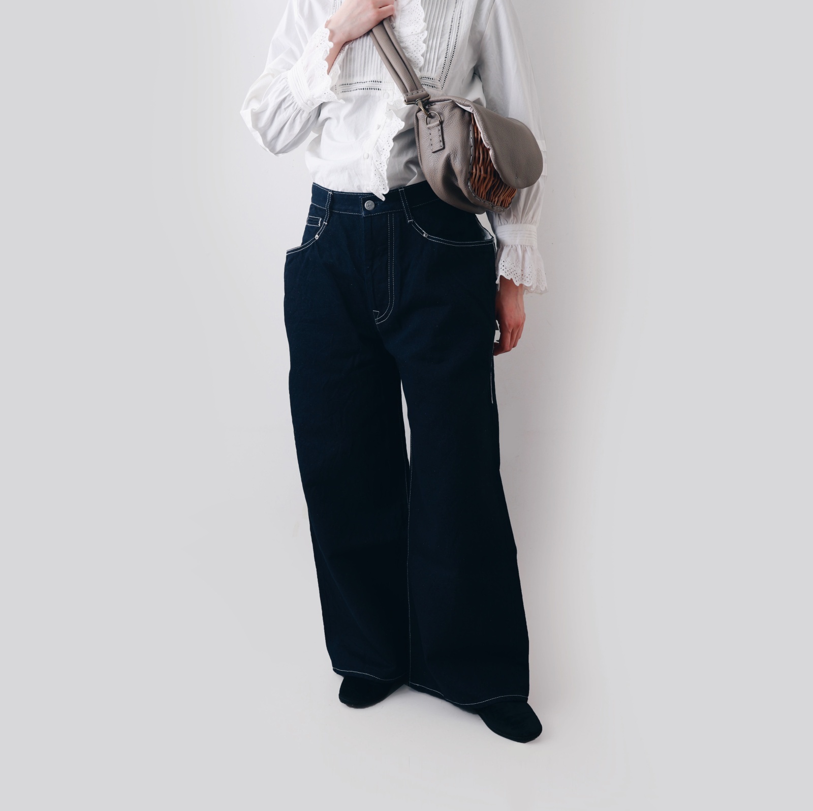 mina perhonen always ワイドデニム