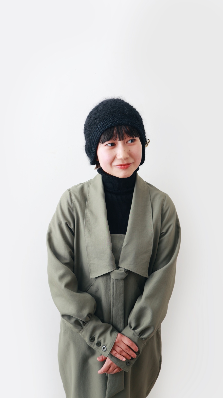 別注!!hitomi shinoyama ヒトミシノヤマ 別注!! モヘアループ 耳当て