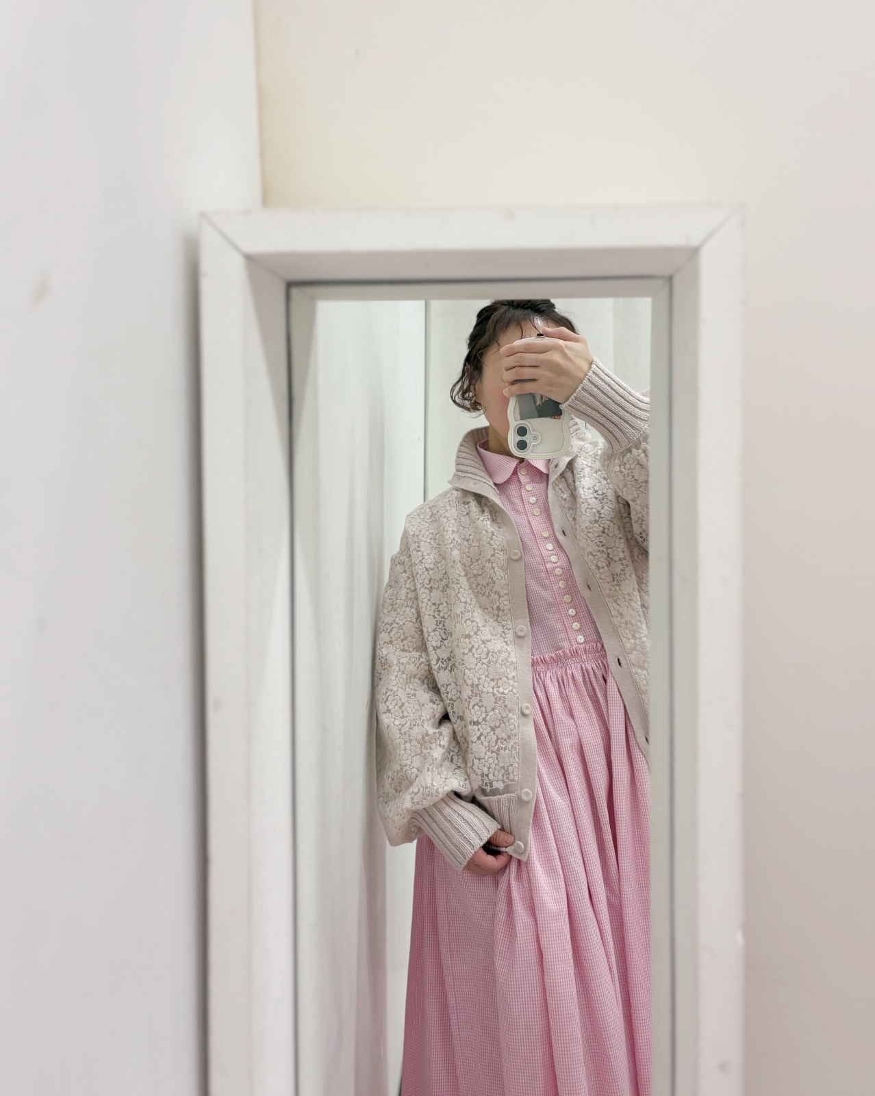 ANTIPAST アンティパスト ORGANDY EMBROIDERY BLOUSON