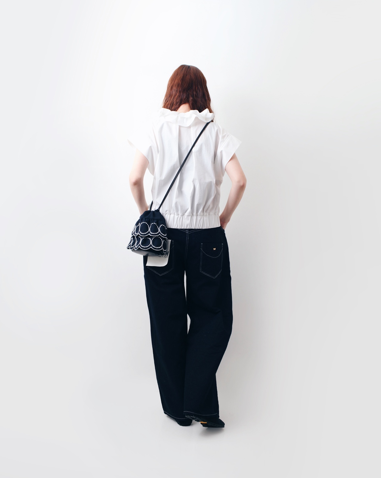 mina perhonen always ビッグポケットワイドデニム
