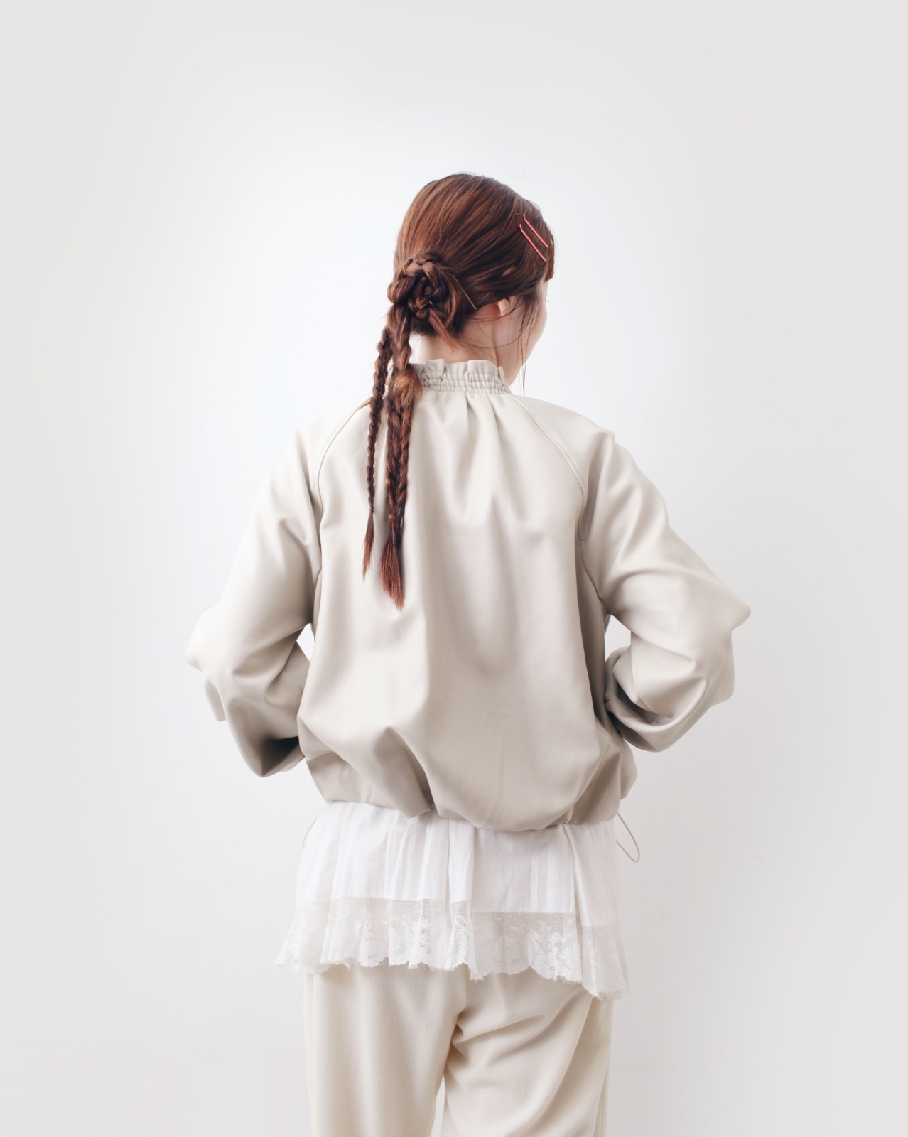 MARILYN MOON マリリンムーン soft eco-leather blouson
