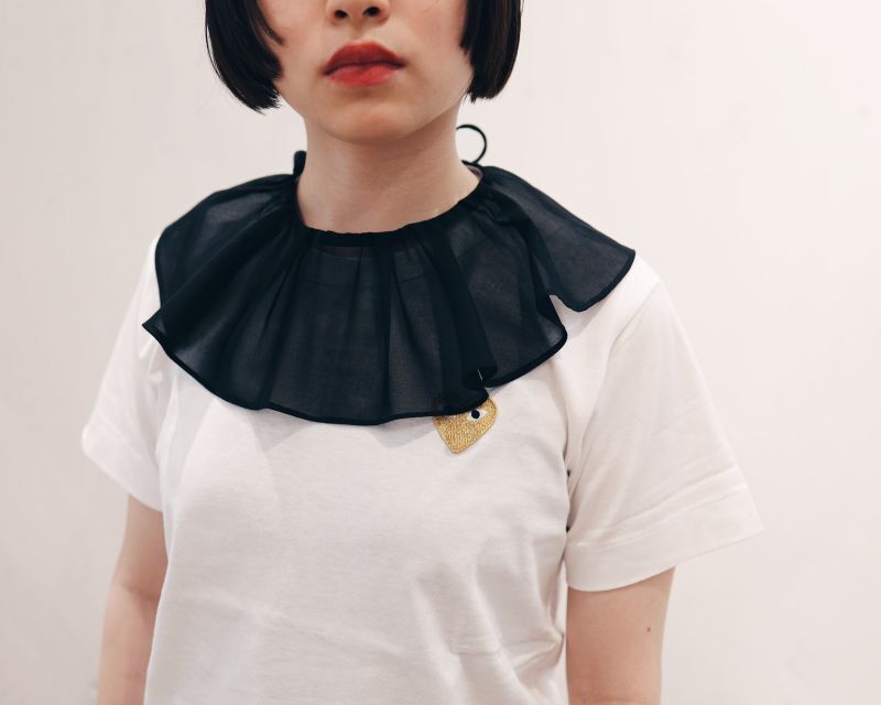 Wanderclad etc.. ワンダークラッド Big Ruffle Collar Organza