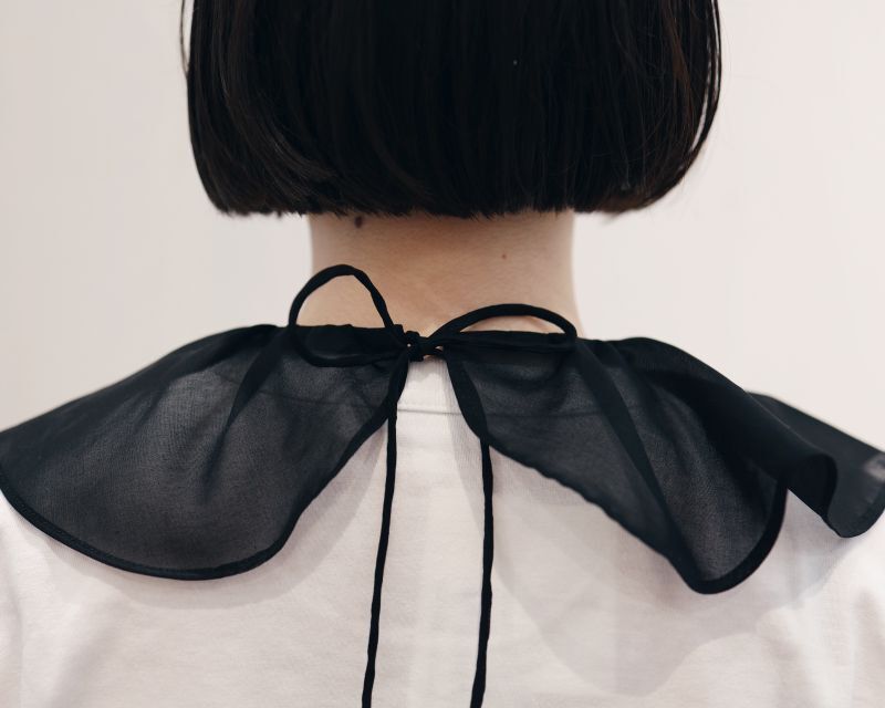 Wanderclad etc.. ワンダークラッド Big Ruffle Collar Organza