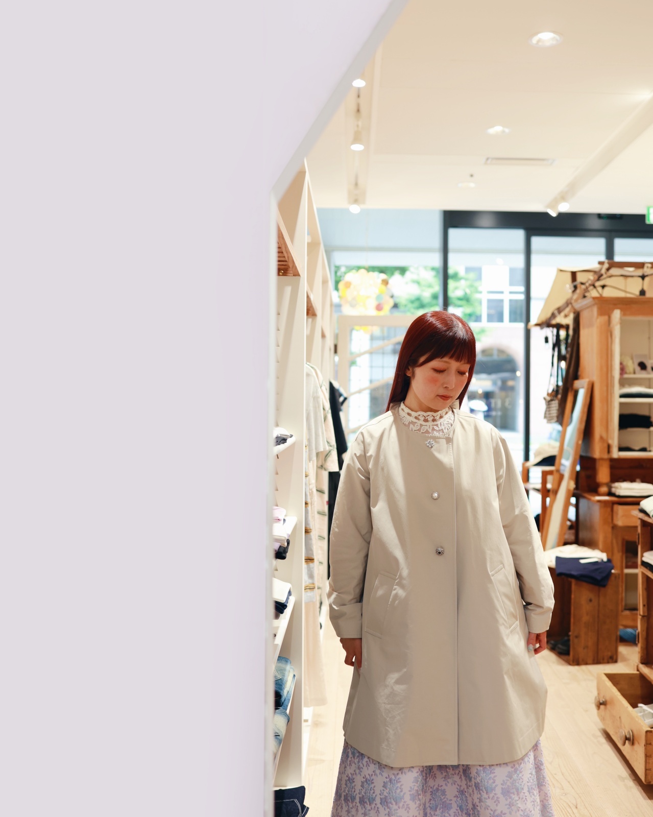 ルールロジェット　 leur logette コート　ベージュ leur logette ルールロジェット 別注!! ribbon coat