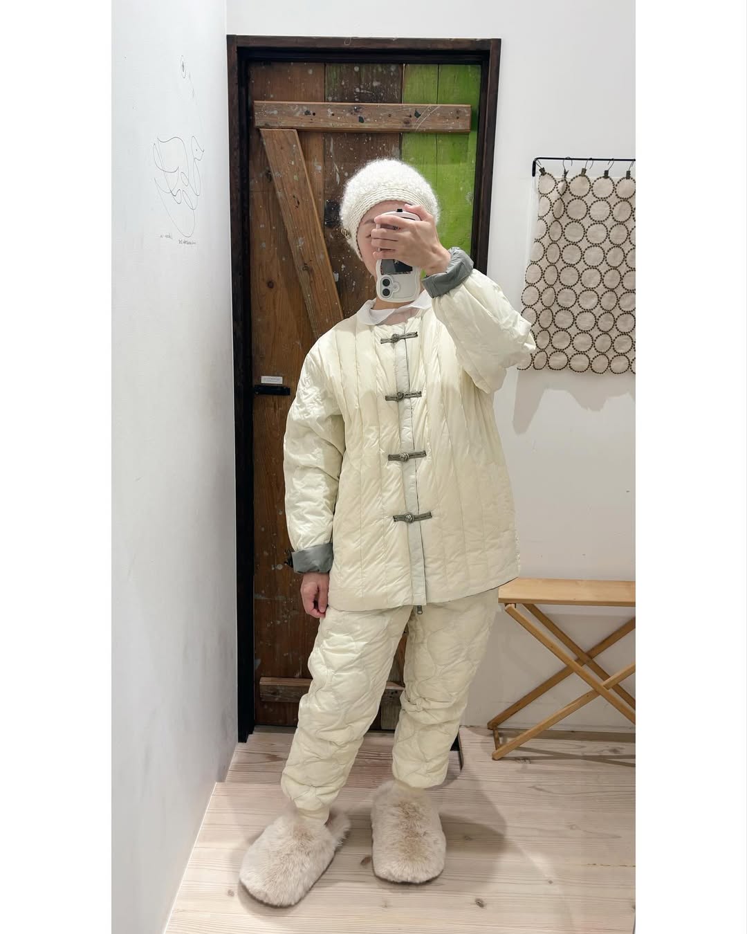 TAION ダウンパンツM アイボリー White Mountaineering×TAION 10周年コラボダウンパンツ – TAION