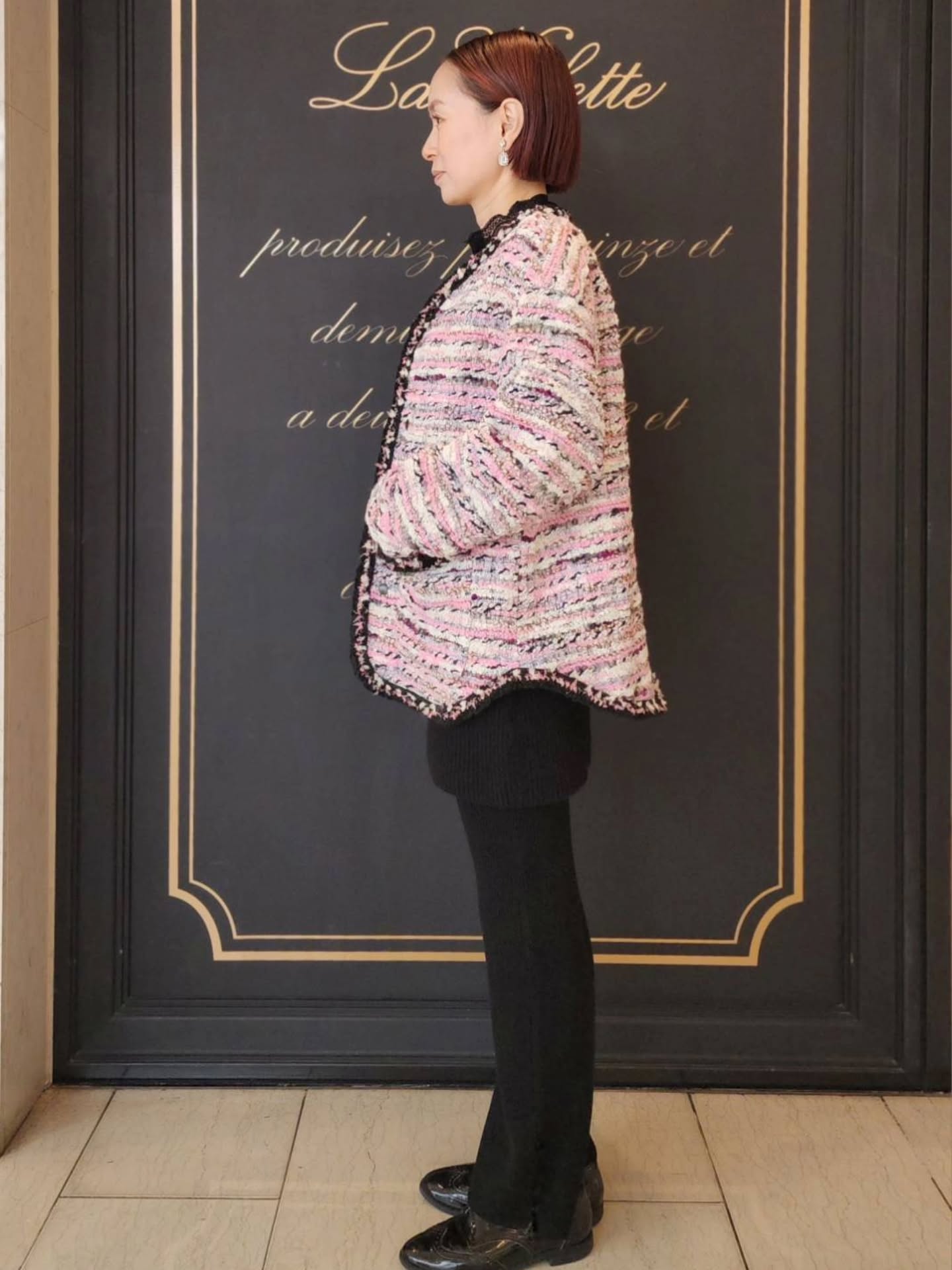 leur logette マリアケント ベスト leur logette ルールロジェット candy tweed jacket