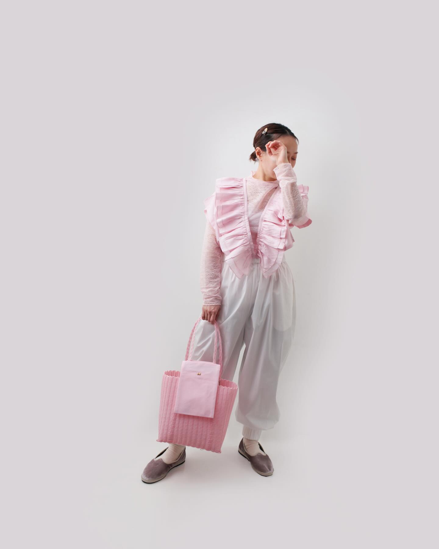 leur logette ベロアトップス shear cut jaquard top 6S／03664 | leur