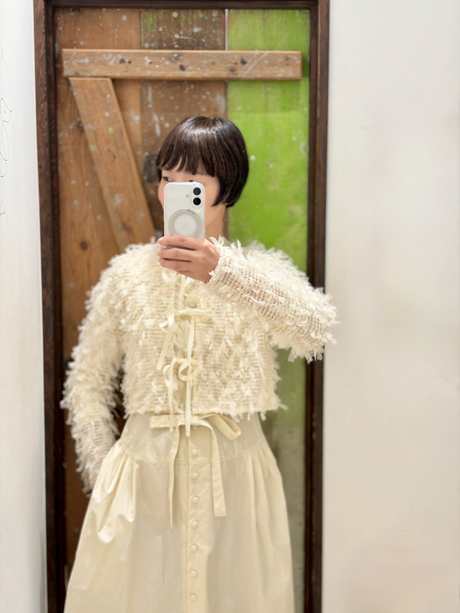 leur logette ルールロジェット stretch tulle top
