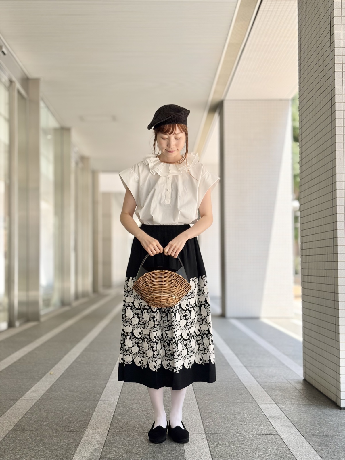 mina perhonen ミナぺルホネン ilo ギャザースカート