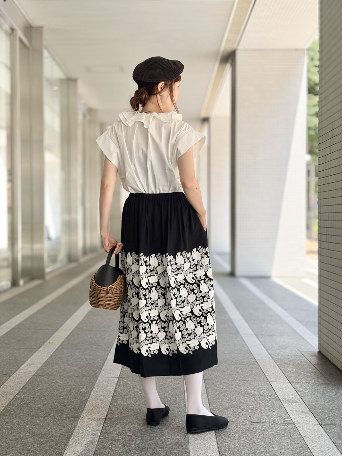 mina perhonen ミナぺルホネン ilo ギャザースカート