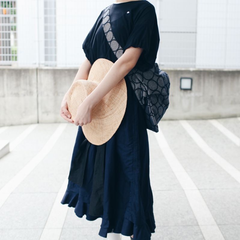 tambourine ショルダー bag 大 (ZS9988:NV)