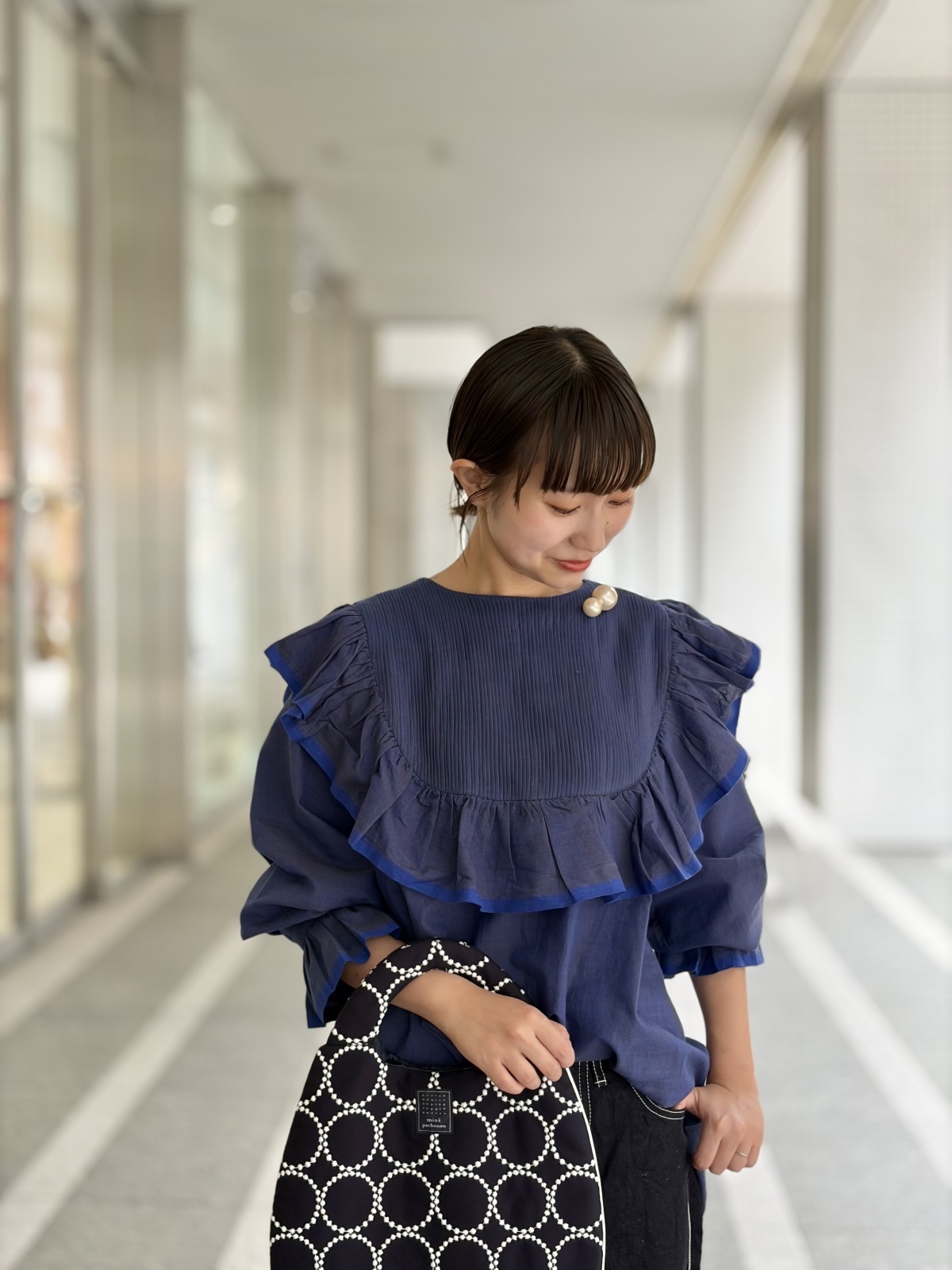 BUNON ブノン Khadi Cotton Pintuck Tunic