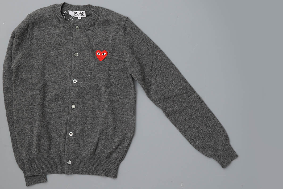 PLAY COMME des GARÇONS プレイコムデギャルソン PLAY CARDIGAN RED 