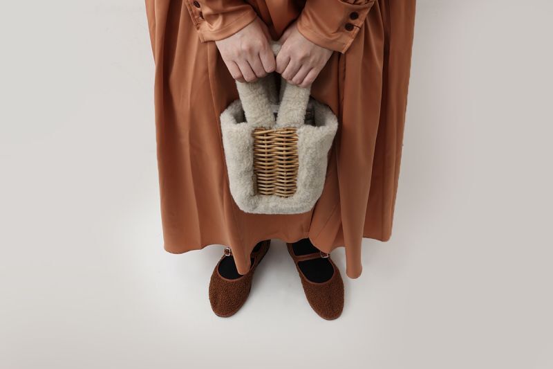 ebagos ボア・ウト・ウト・ラビットファーバッグ ebagos /13653 ボア・ウト・ウト・ラビット｜martinique