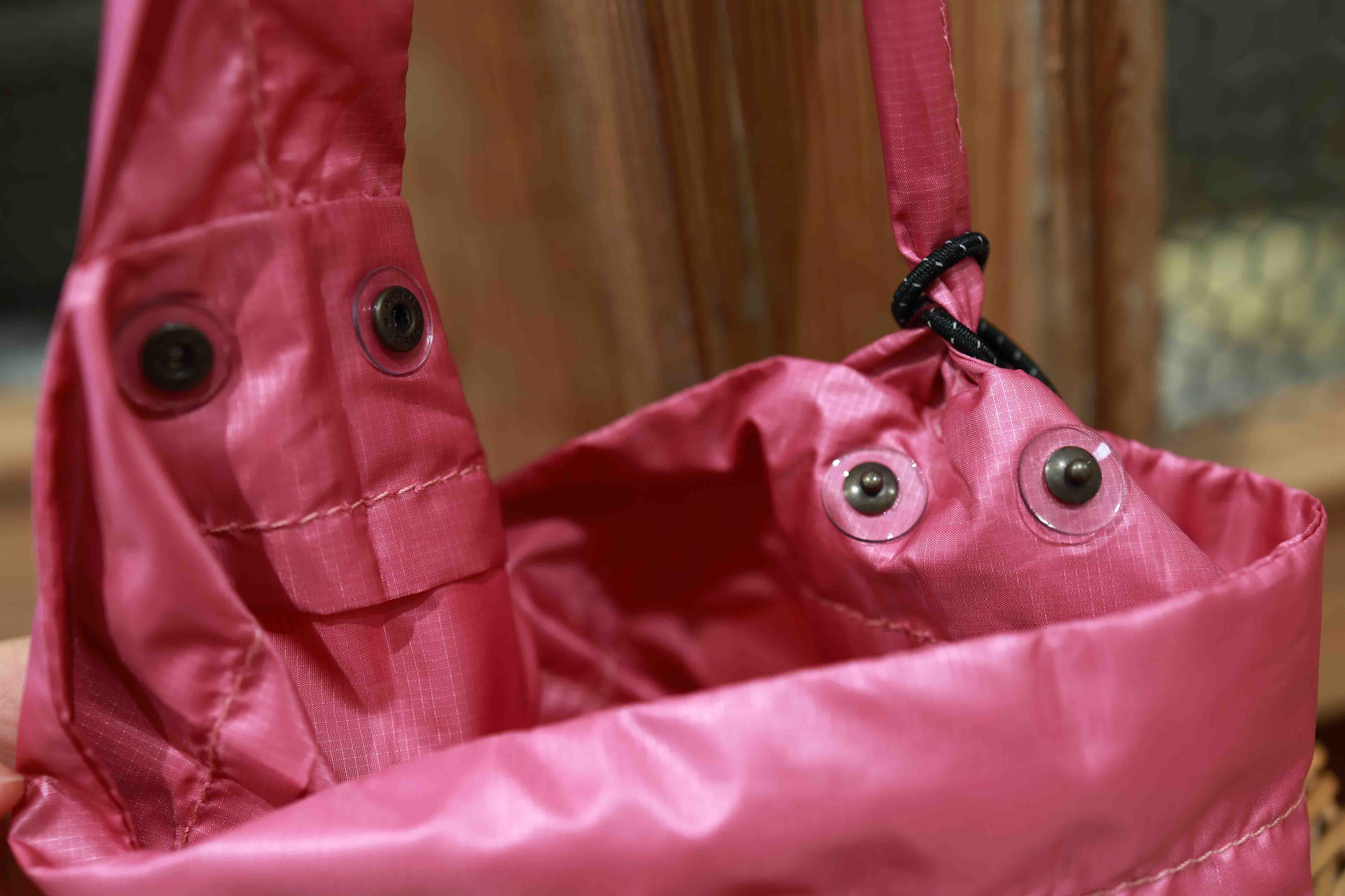 エバゴス ebagos ebagosポケット付バスケット・リネンかぶせ（籐ポケットかご