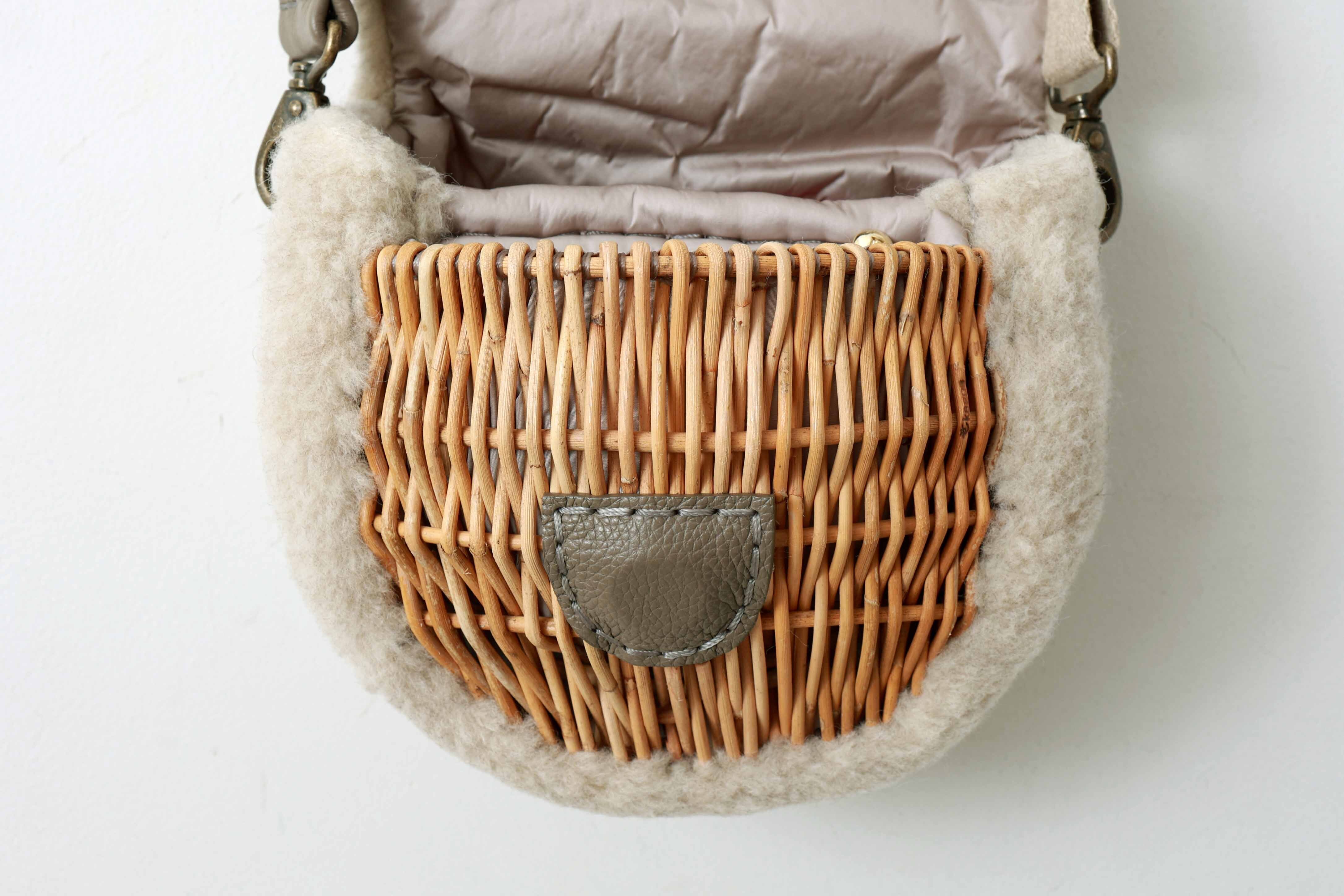 本日限定お値下げ☆ebagos☆エバゴス　かごバッグ ebagos スウィート・P・バスケット HIRAMEITA かごバッグ 23AW