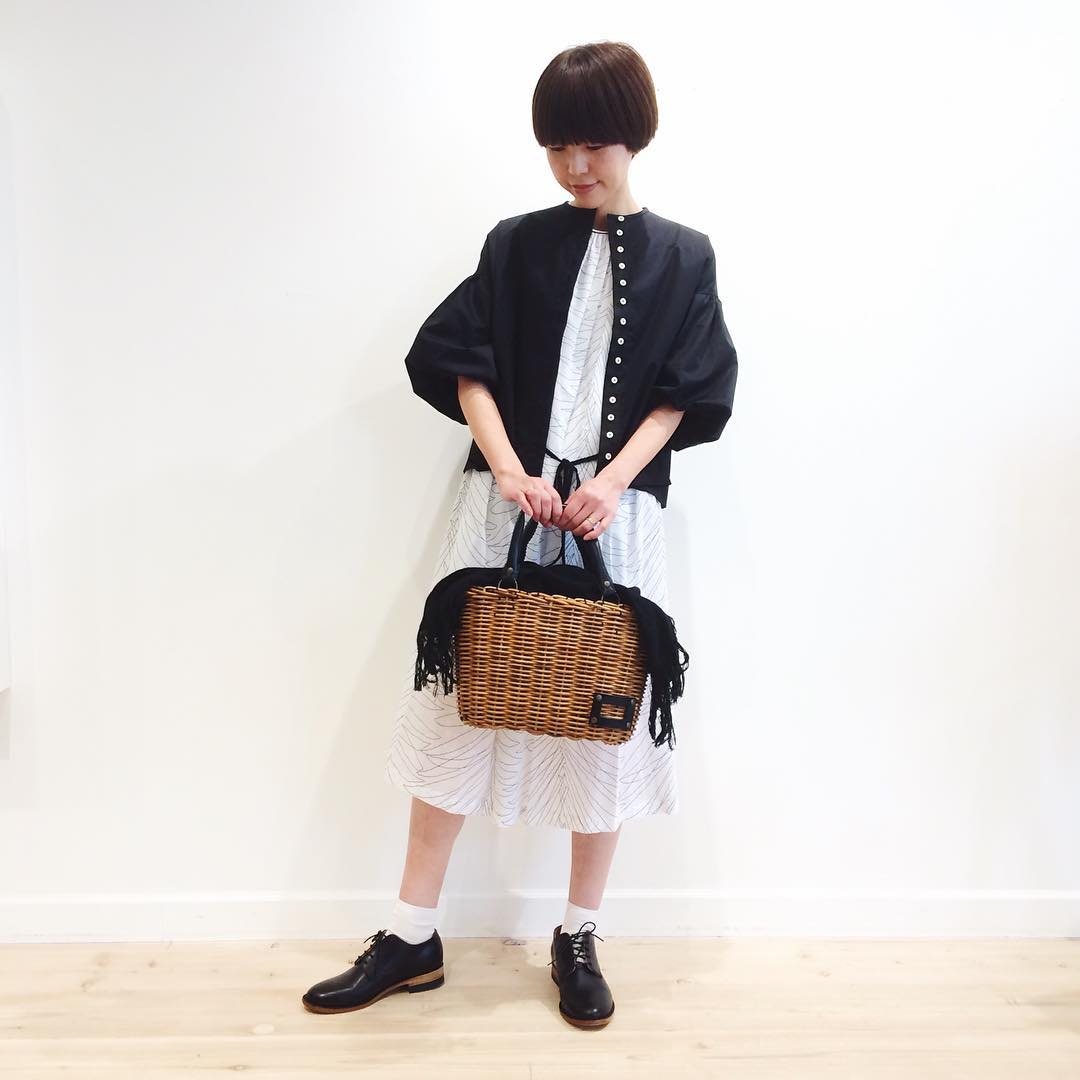 ebagos エバゴス ブライドル レザーハンドルトートかごバッグ