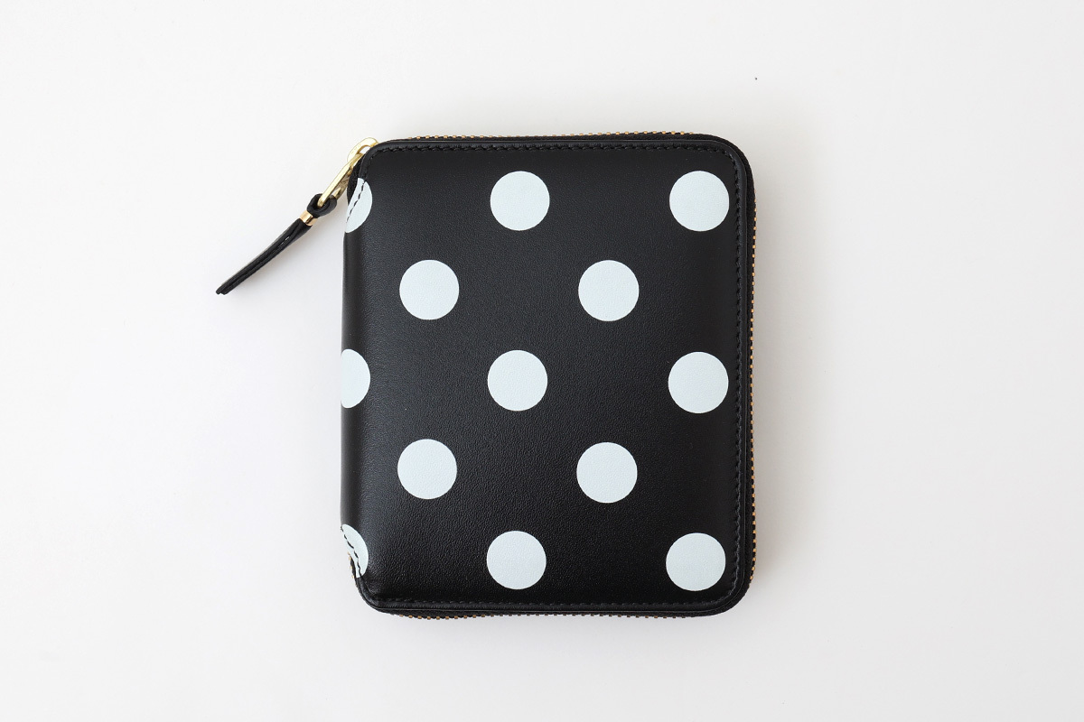 CDG WALLET Polka Dots Printed (BK)