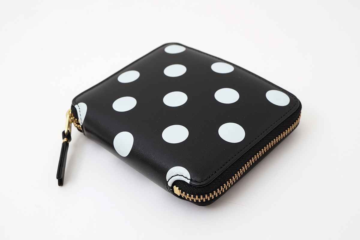 CDG WALLET Polka Dots Printed (BK)