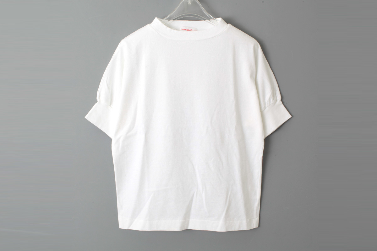 新品*未使用 homspun(ホームスパン)半袖プルオーバー