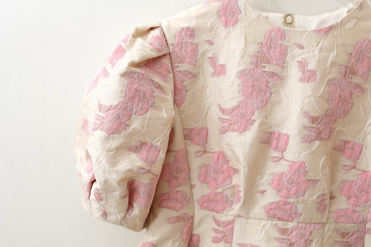 leur logette ルールロジェット Flower jacquard top