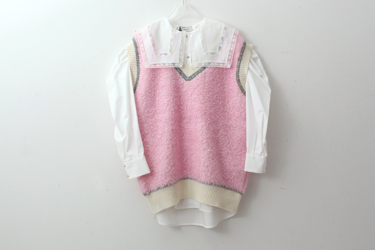 leur logette ルールロジェット mohair nylon vest