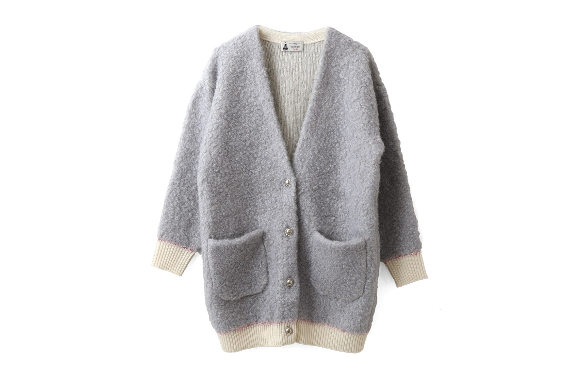 別注カラー!! mohair nylon cardigan (LGY)