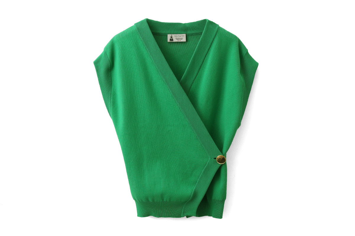 leur logette ルールロジェット Cotton Jaquard Vest