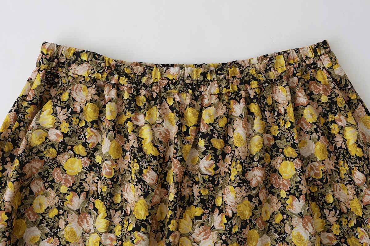leur logette ルールロジェット 別注!! print gather skirt