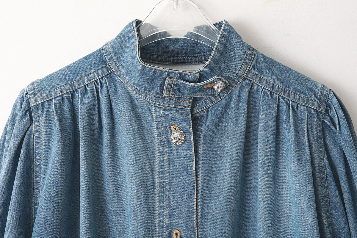 【美品】leur logette (ルール ロジェット)ビジューデニムジャケット leur logette ルールロジェット 10oz denim jacket