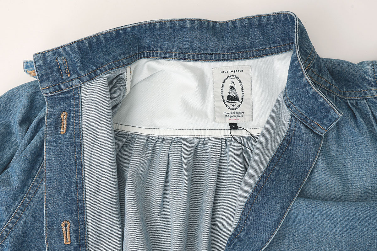 【美品】leur logette (ルール ロジェット)ビジューデニムジャケット leur logette ルールロジェット 10oz denim jacket