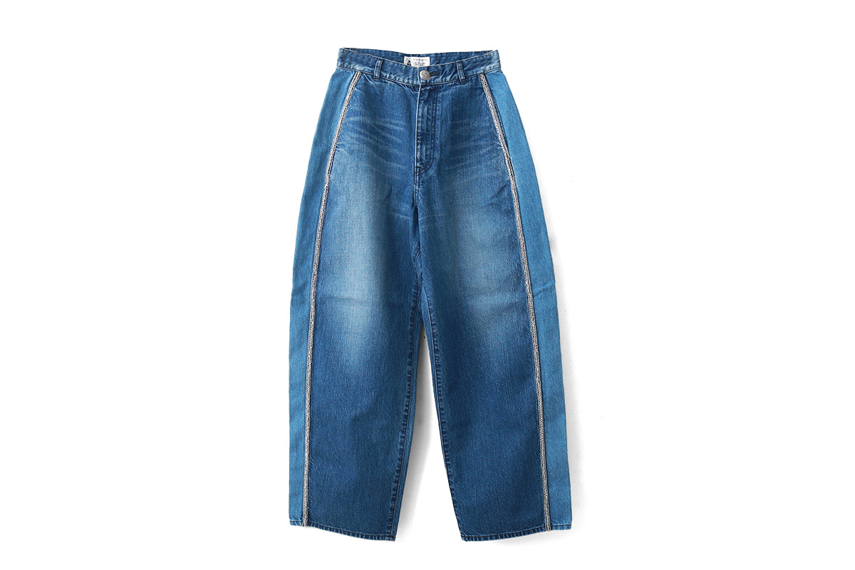 leur logette ルールロジェット 12oz denim pants with bijou