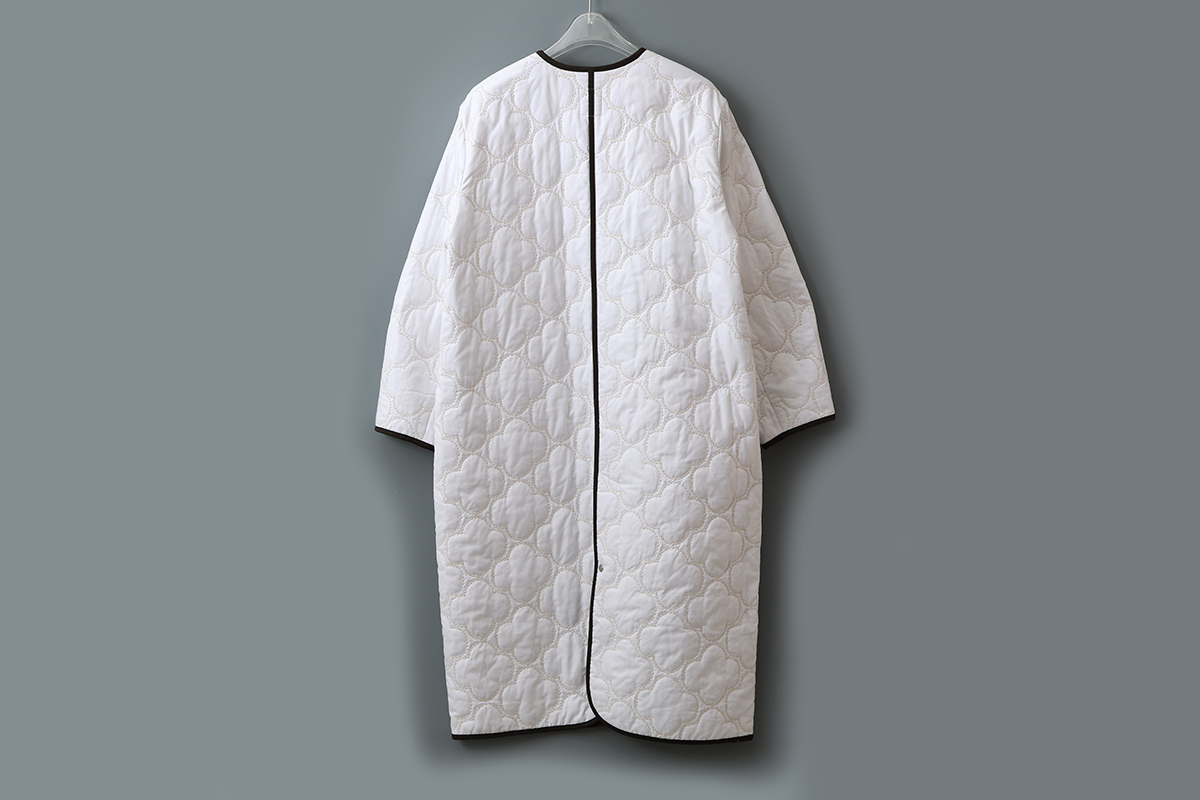 ミナペルホネン コート flower quilt 38サイズ グレー