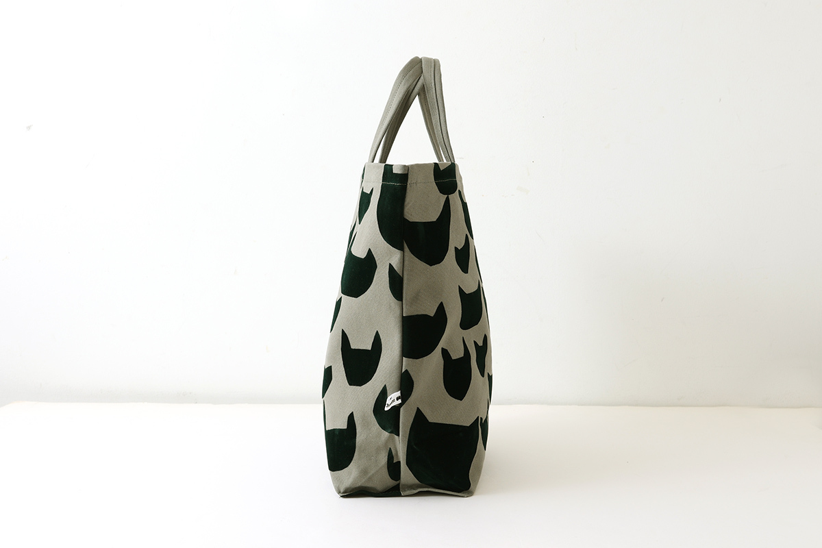 anone-anone tote bag 中 (ABS9585:GY)