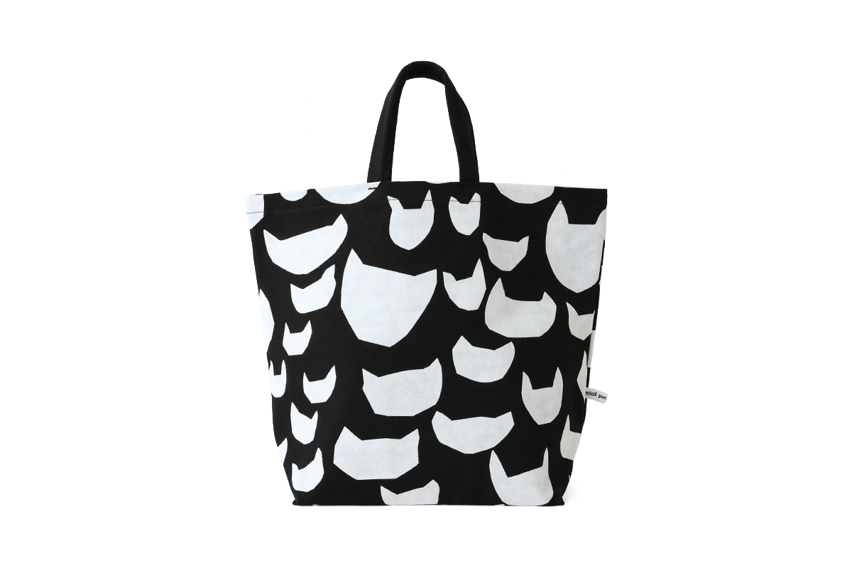 anone-anone tote bag 中 (ABS9585:BK)