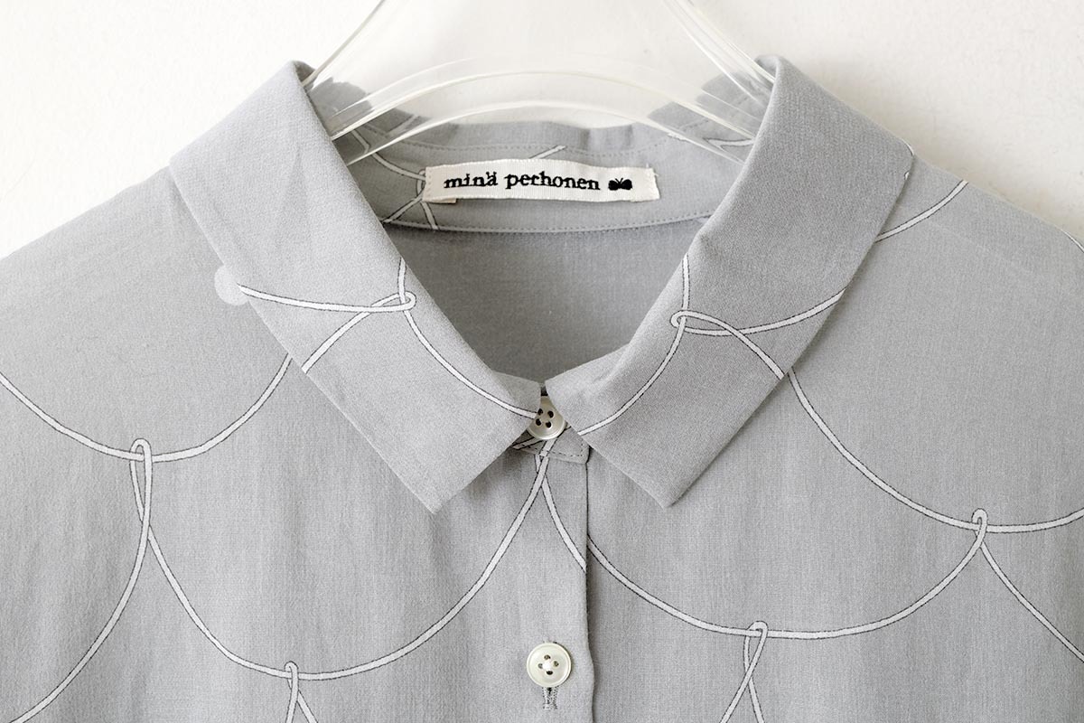 mina perhonen ミナぺルホネン löysä ロングスリーブブラウス