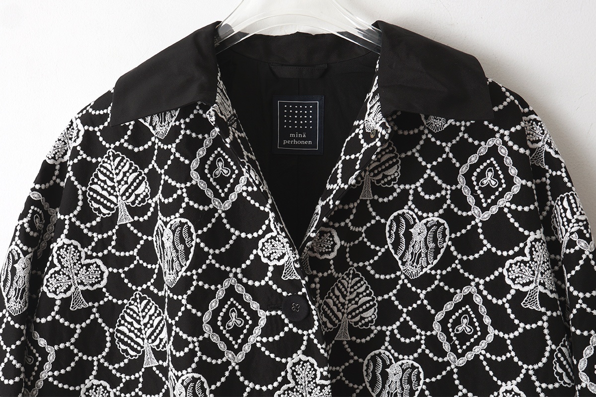 希少 ミナペルホネン hoshi hana birdコート 未使用】ミナペルホネン