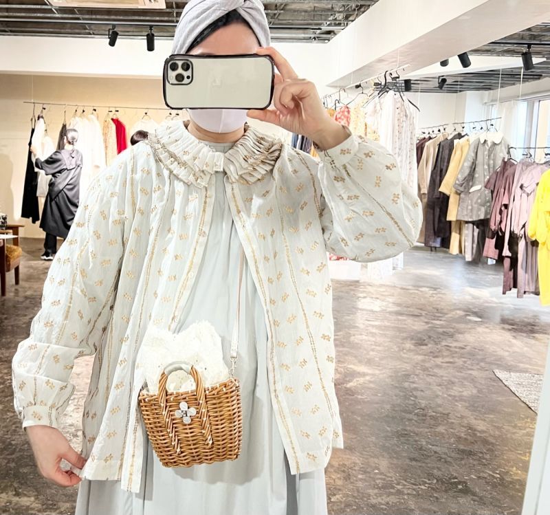 BUNON ブノン Embroidery Frill Dress ワンピース