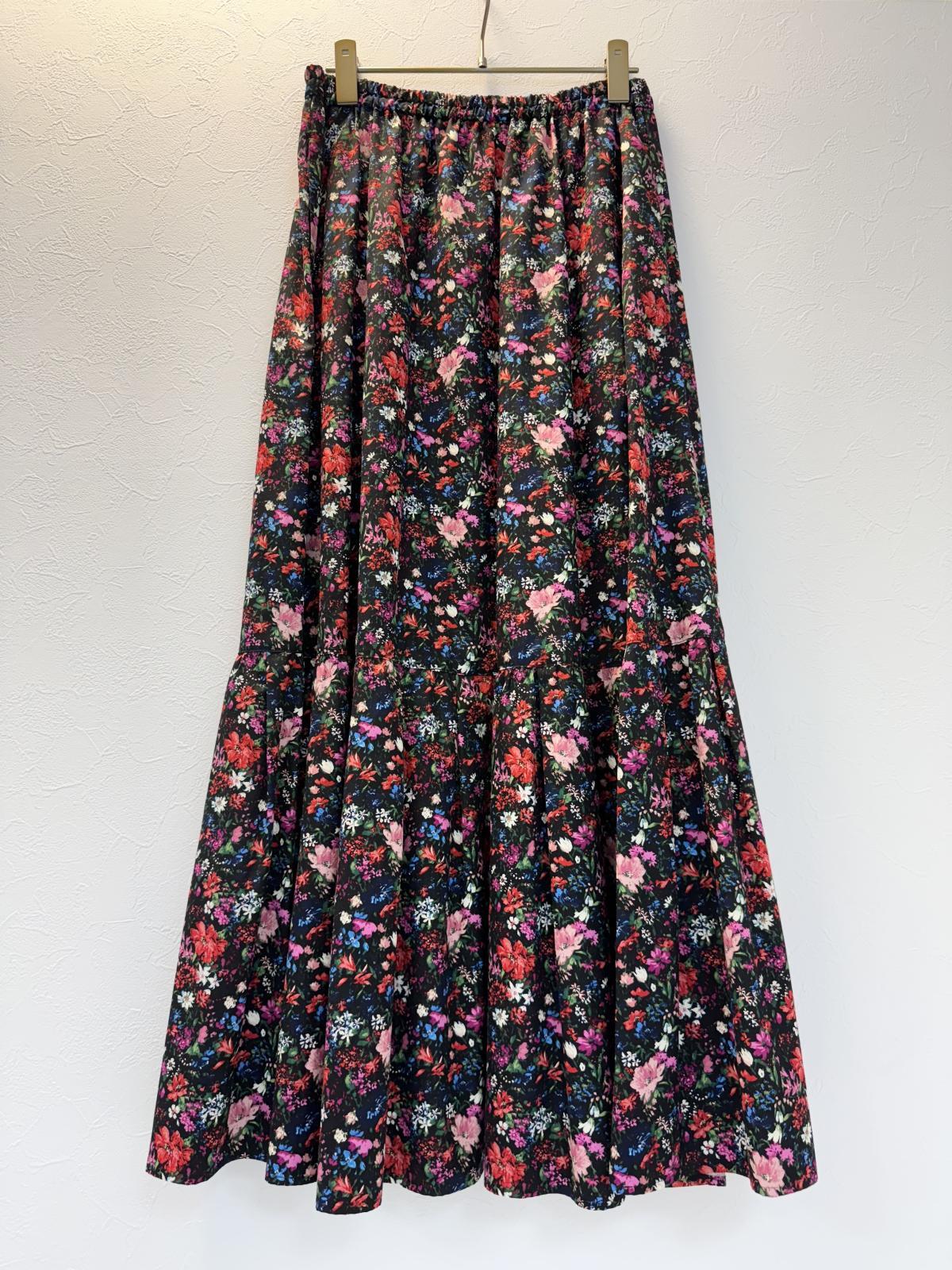 leur loggette ルールロジェット　スカート leur logette ルールロジェット 別注!! print gather skirt
